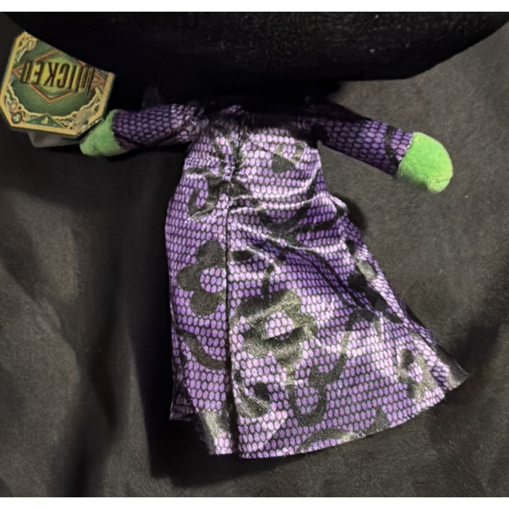 NEW WICKED For Good Elphaba EXCLUSIVE Plush Toy 10" Black Hat/Purple Dress NWT - Picture 13 of 15